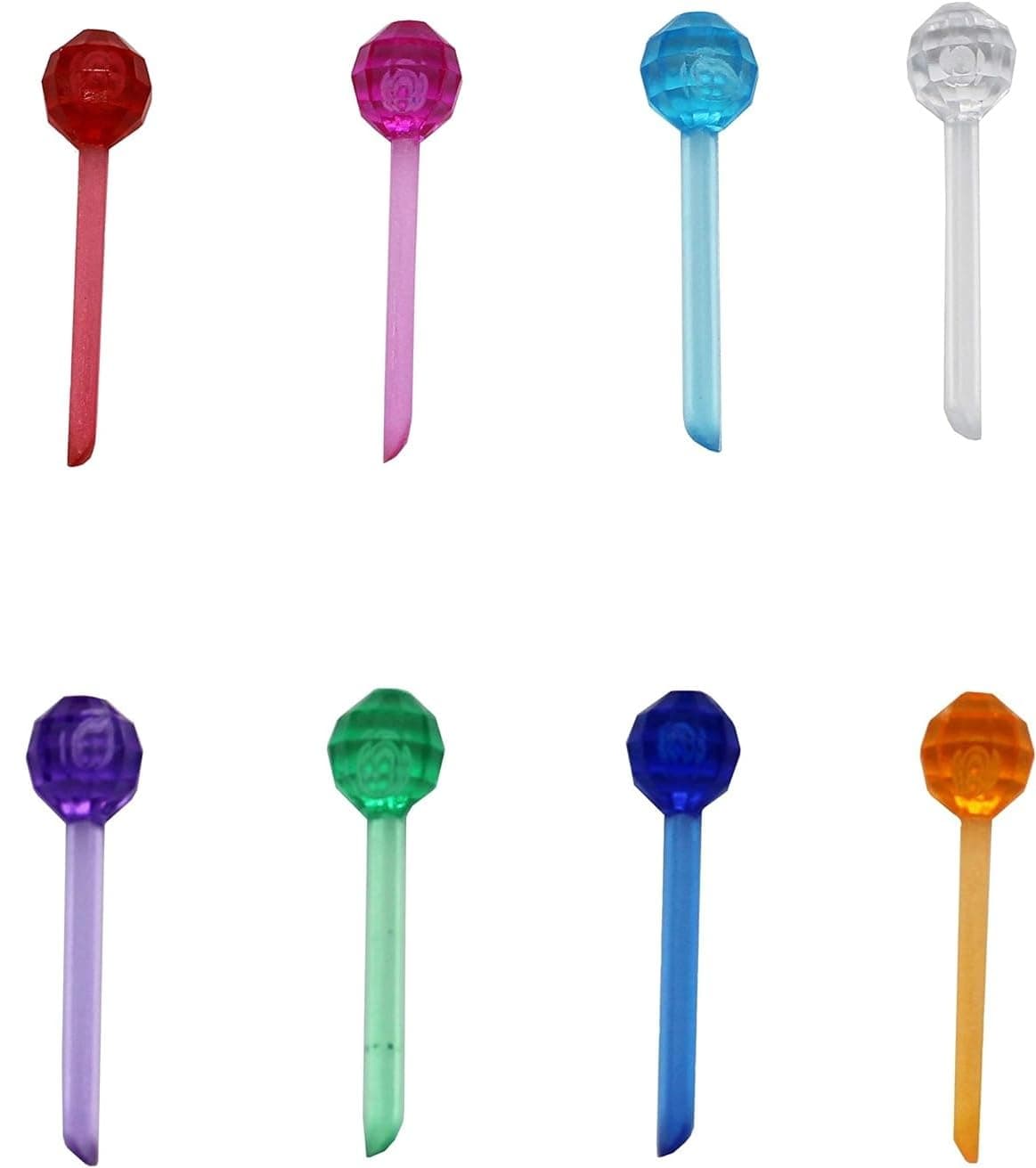 Creative Hobbies Plastic Lites for Ceramic Christmas Trees, Small Pin Globe Light Ornaments, Multi Colors, 250 Piece Pack