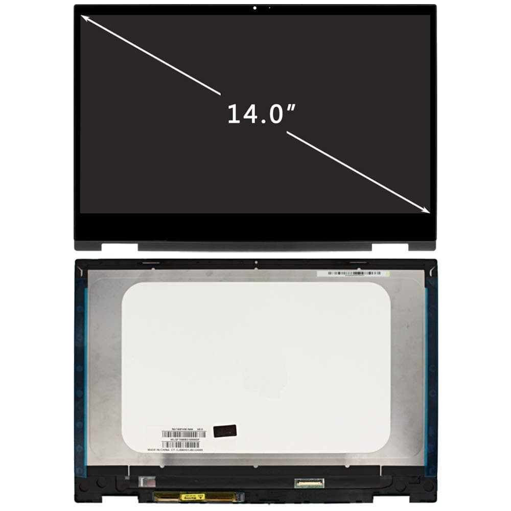 Support Stylus | Replacement for HP Pavilion X360 14M-DW 14-DW 14M-DW0023DX 14M-DW1023DX 14M-DW1033DX 14-DW0097NR 14-DW1010WM L96515-001 L96516-001 LCD Touch Screen Display Assembly Bezel 14.0" FHD
