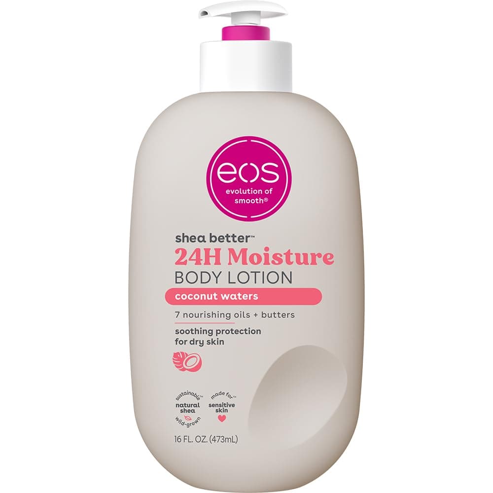 Eos Shea Better Body Lotion - Coconut Waters | 16 Oz | 1 Pack, Coconut Waters, 16 ounces
