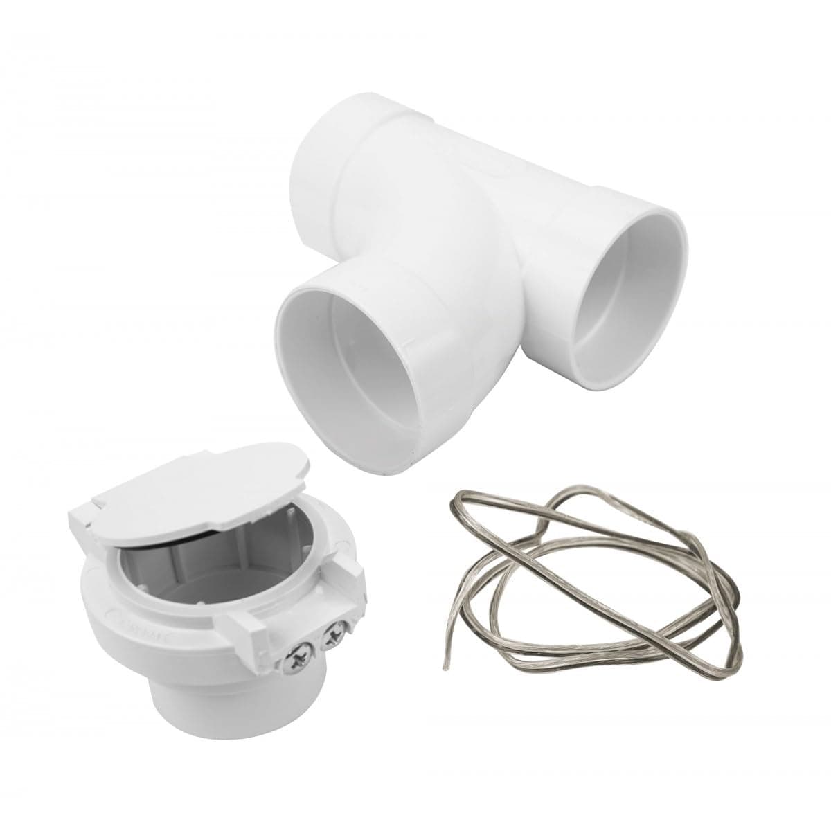 KIT-INSV-01 Utility Valve Kit Includes for Central Vacuum, White