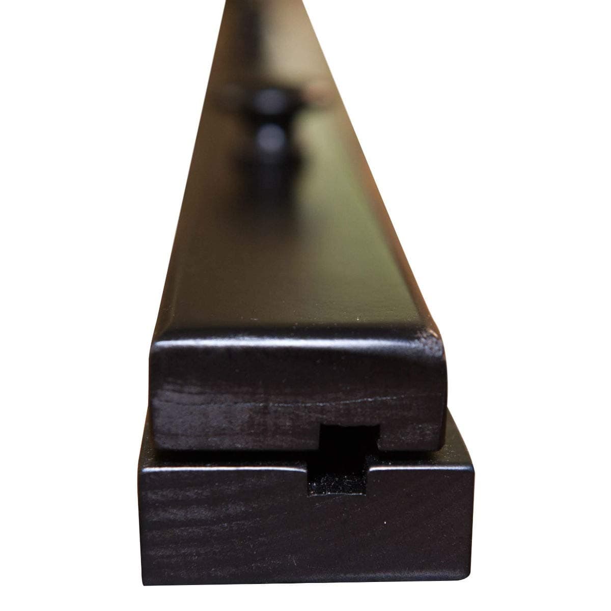 RRD Quilt Hanger for Wall for Display (48”) – Amish Made Wooden Quilt Rack Wall Mount - Rustic Tapestry Hangers for Rugs, Tapestries & Quilts – Quilt Wall Hangers (Maple Wood, Ebony Stain, 48” Long)