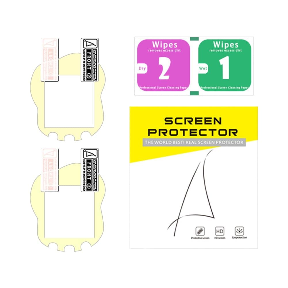 KOBONA 2 Pcs Screen Guard Protector Anti-Scratch PET/TPU Screen Protective Film Anti Fingerprint HD for Uni Band Pet Accessories