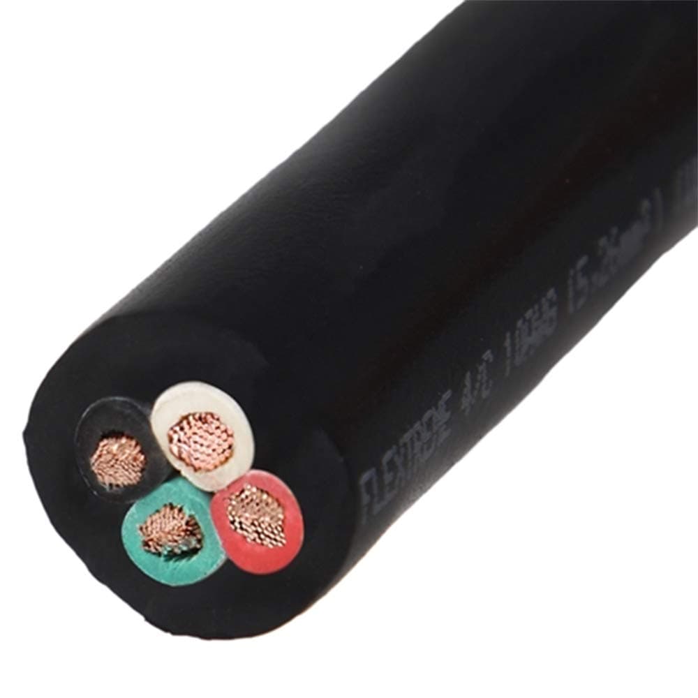 10/4 Bulk Cable 30 Foot - SOOW Jacket, 30 Amps, 4 Wire, 600v - Water and Oil Resistant IBX-6227