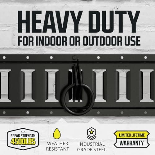 DC Cargo Mall 20 Steel E-Track O Ring Tie-Down Anchors for E-Track TieDown System, Tie Down Cargo Loads to ETrack Rails (Not Included) in Enclosed/Flatbed Trailer, Truck, Van, Pickup