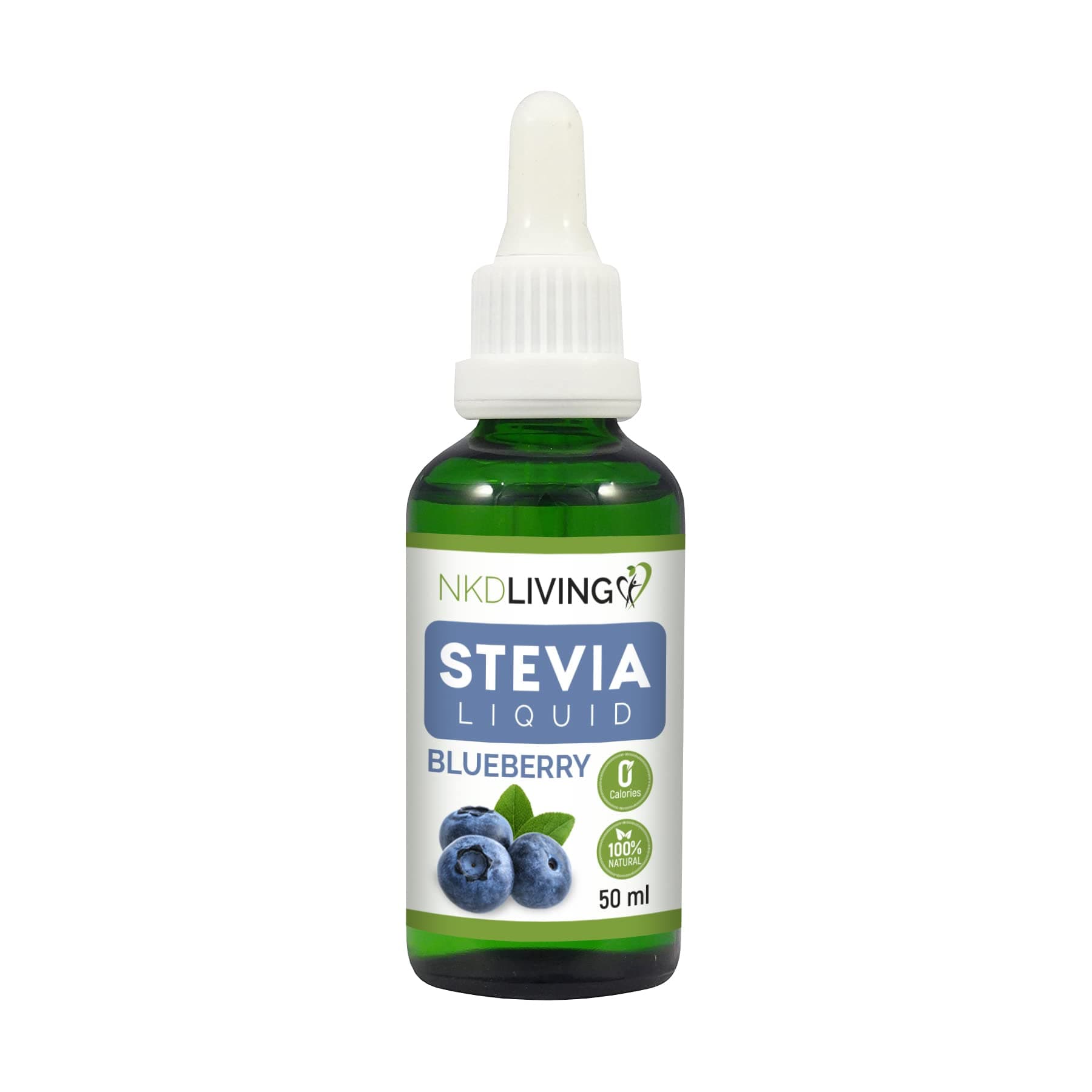 NKD Living Pure Stevia Liquid Drops 50ml (Blueberry)