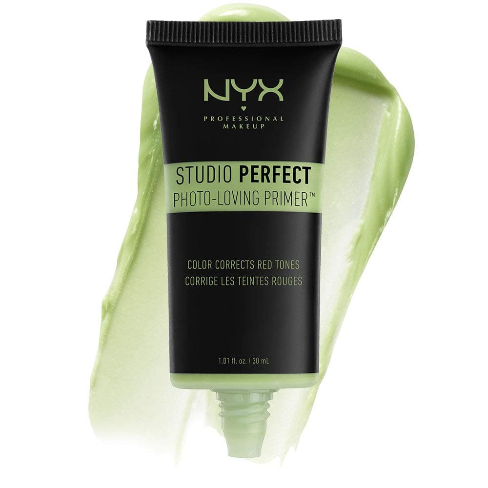 NYX Professional Makeup Studio Perfect Primer - Green, Makeup Primer Base, Even Complexion, Minimises Fine Lines and Pores, Vegan Formula