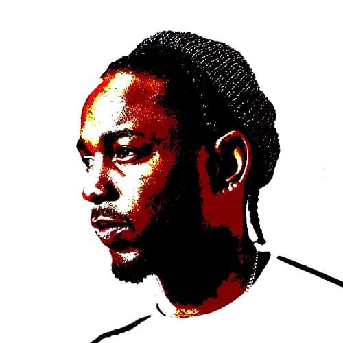 Kendrick Lamar – Framework Modern Hand Painted – Pop Art Effect (30 x 30 cm Format)