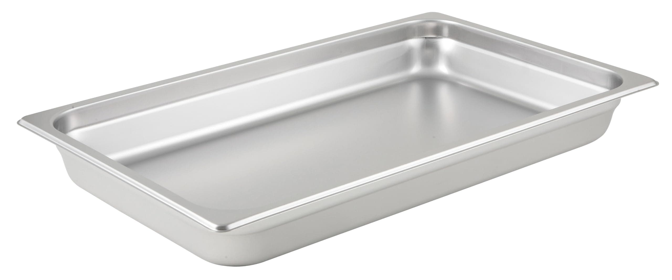 2.5-Inch Deep Full-Size Anti-Jamming Steam Table Pan, 25 Gauge, NSF, Stainless Steel, Medium