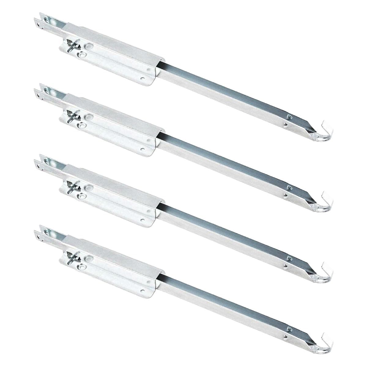 PowerTec 71426-P2V Metal Drop Leaf Table Supports, Sliding Drop Leaf Table Hardware for RV Table, Folding Table, Dining Table and Portable Carts, 4 PK