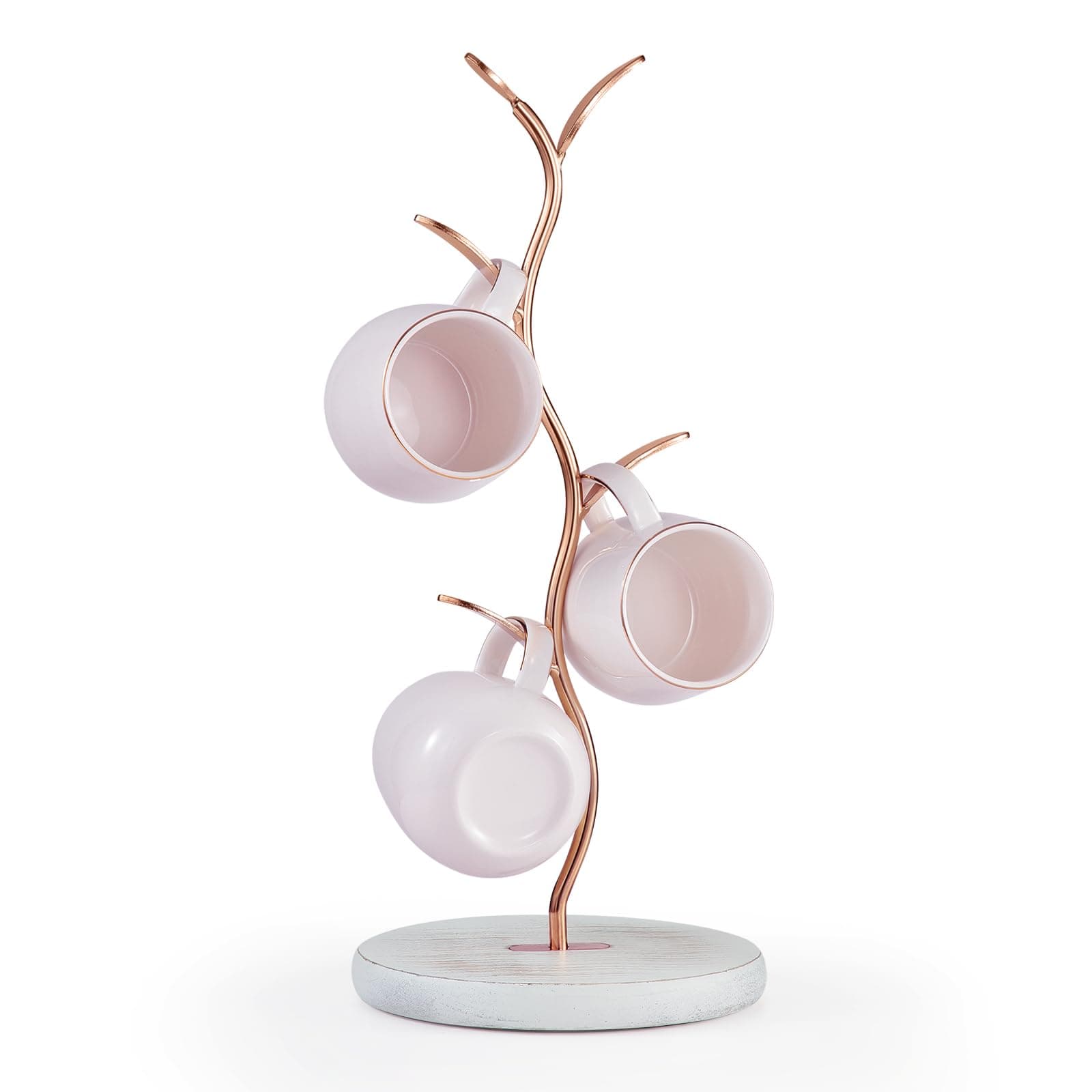 Coffee Mug Holder,Mug Rack Countertop,Leaf Shaped Mug Tree for Counter,Coffee Tea Cup Mug Holder Stand for Countertop,Perfect Coffee Bar Accessory & Kitchen Home Organizer(Mug Not Included)