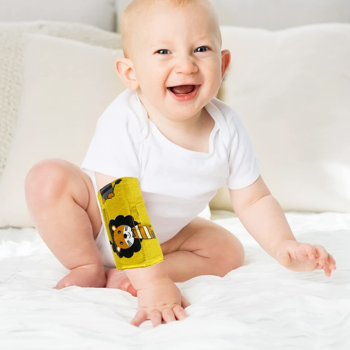 Prevent Scratching Face, Thumb Sucking Habit, Pulling IV Tubes Elbow Immobilizer Splint & Arm Restraint Wrap for Babies Kids-Prevent HAND-TO-FACE habits (X-Small - 2PCS)