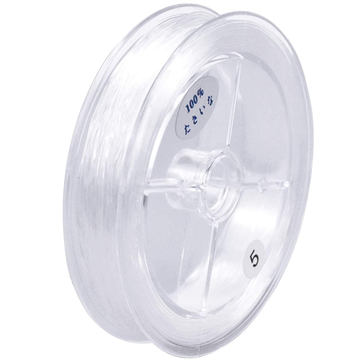 0.5mm x 100 m Clear Elastic Stretch Thread Crystal Beading Cord Bracelet Thread String Bead Cord Line Jewellery Making Cord Nylon Invisible Bead String for DIY Jewelry Necklace Bracelet Making