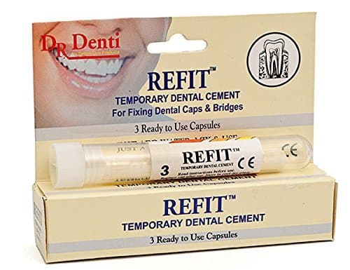 4 X Dr denti refit temporary dental cement- just add water