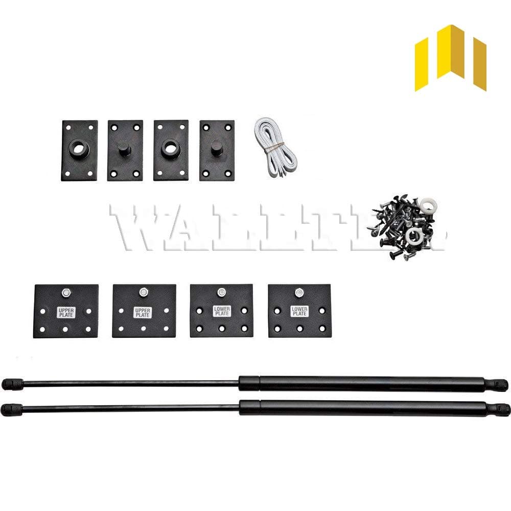 Wallter Systems King Size and Queen Size Deluxe Wall Mounted Bed Hardware Kit for Bed Furniture.