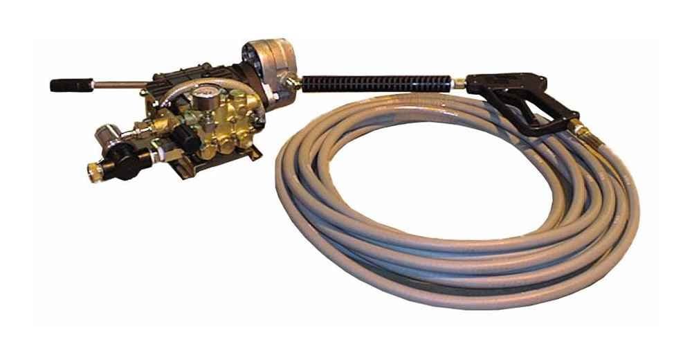 203HYD Base Mount Hydraulic Powered Cold Water Pressure Washer, 2000 psi, 50' Hose