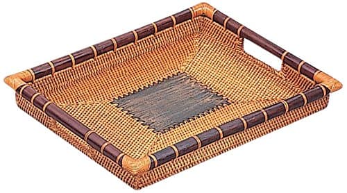 Organize It All Rectangle Rattan and Terra Cotta, Large