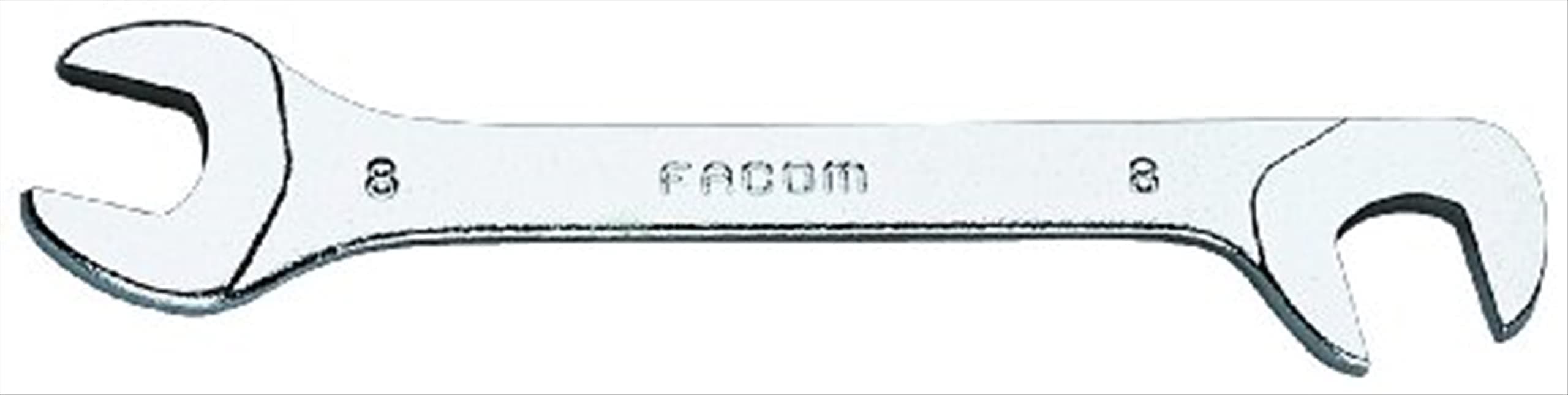 Short Satin Angle Open-End Wrench 4 mm