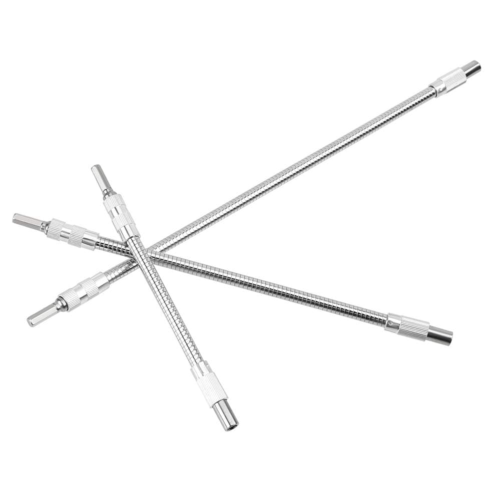 Flexible Extension Drill Bit Holder, Screwdriver Extension for Power Drill, Connect Drive Shaft Tip Drill Bit Kit Adaptor 200mm 300mm 400mm