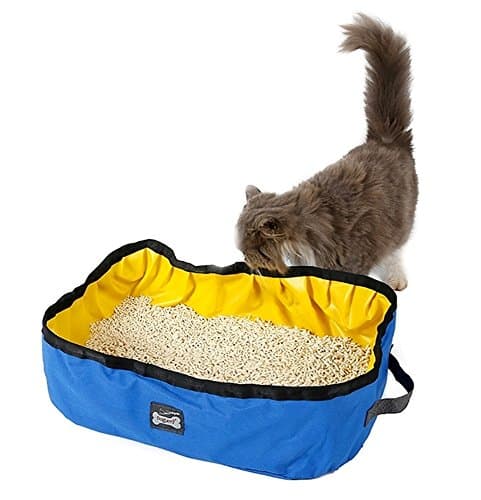 DogLemi@ Foldable and Portable Cat Litter Box Waterproof Pet Kitty Litter Pan for Travel Drive Emergency with Litter Scoop (PS-PD60004)
