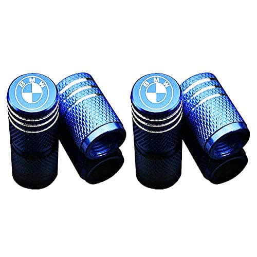 EVPRO Valve Stem Caps 4 Pack Blue Car Tire Decorative Fit for BMW Accessories