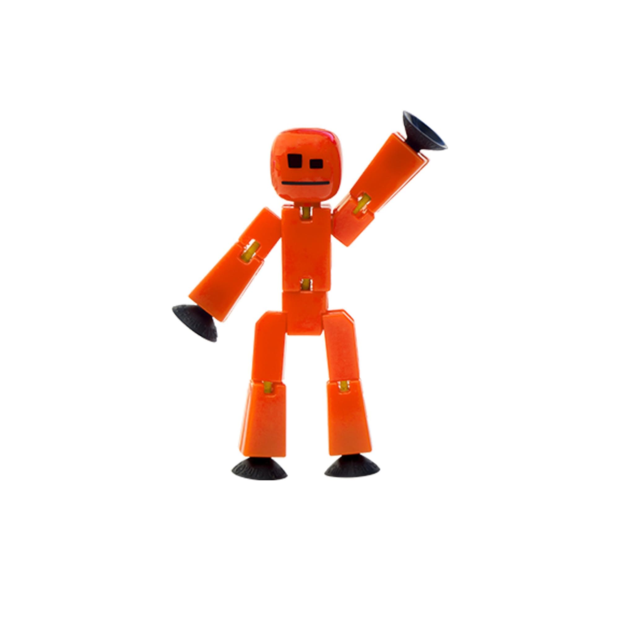 StikBot Single Pack - Includes 1 StikBot - Collectible Action Figures and Accessories, Stop Motion Animation, Ages 4 and Up (Red Orange)