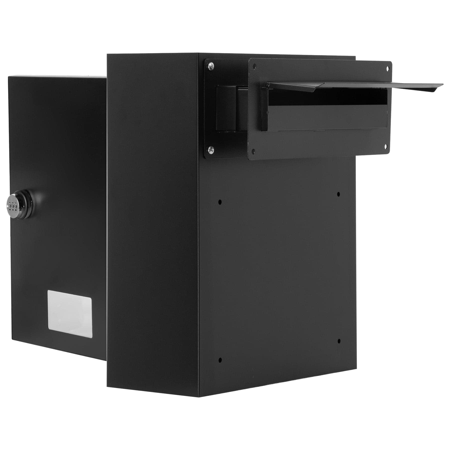 Door Drop Box, Mail Slots for Doors 16.5" x 12.5" x 6", Through The Door Adjustable Chute Mail Slot with Combination Lock, Suitable for Door Thickness 1.18” to 2.36” for Home Office