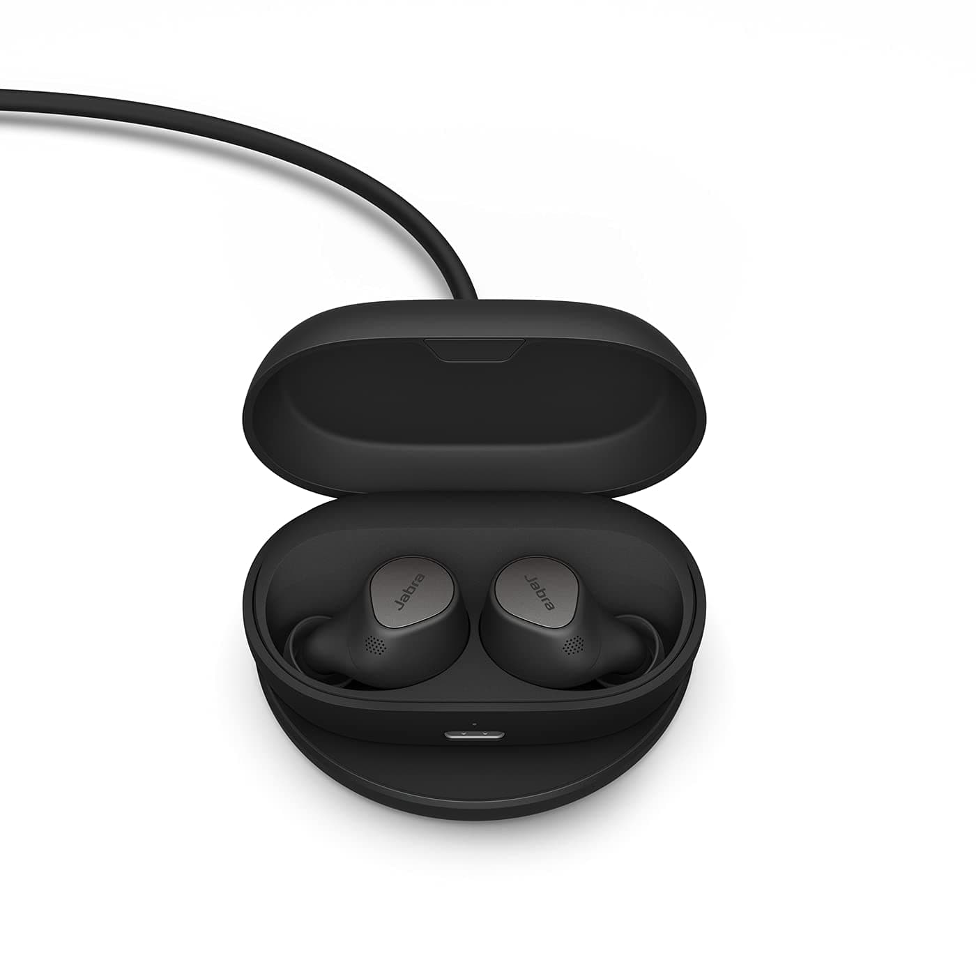 Jabra Elite 7 Pro in Ear Bluetooth True Wireless Earbuds + Wireless Charging Pad - Active Noise Cancellation, Compact Design, Jabra MultiSensor Voice Tech & Multipoint with mic - Titanium Black