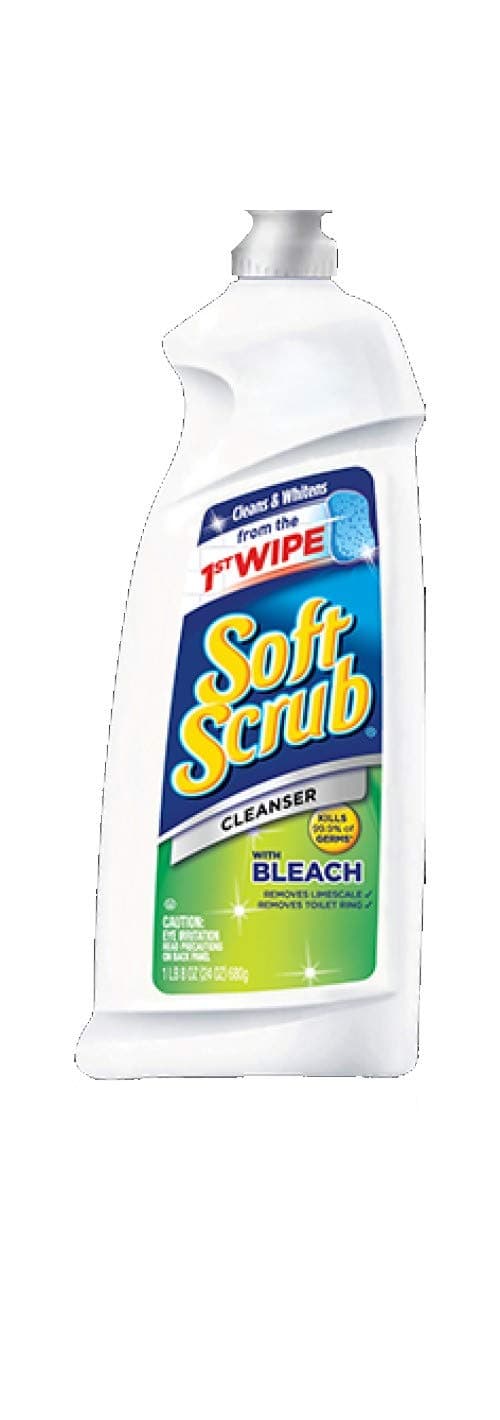 Soft Scrub Liquid Cleanser With Bleach White 24 Oz