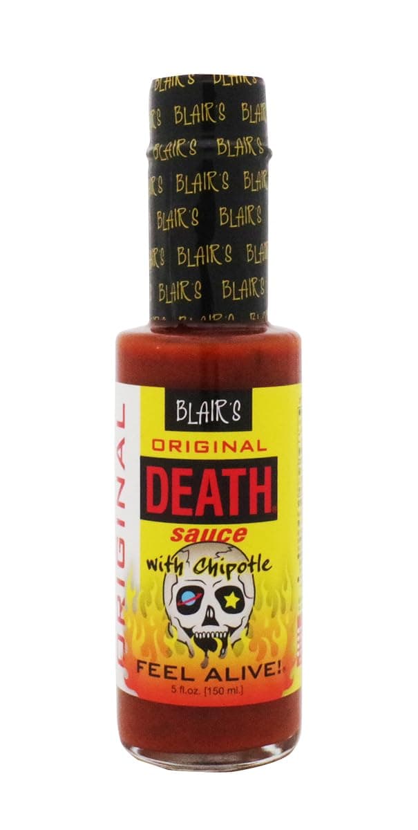 RetailSource Death Sauce with Chipotle and Skull Key Chain, Original, 5 oz.