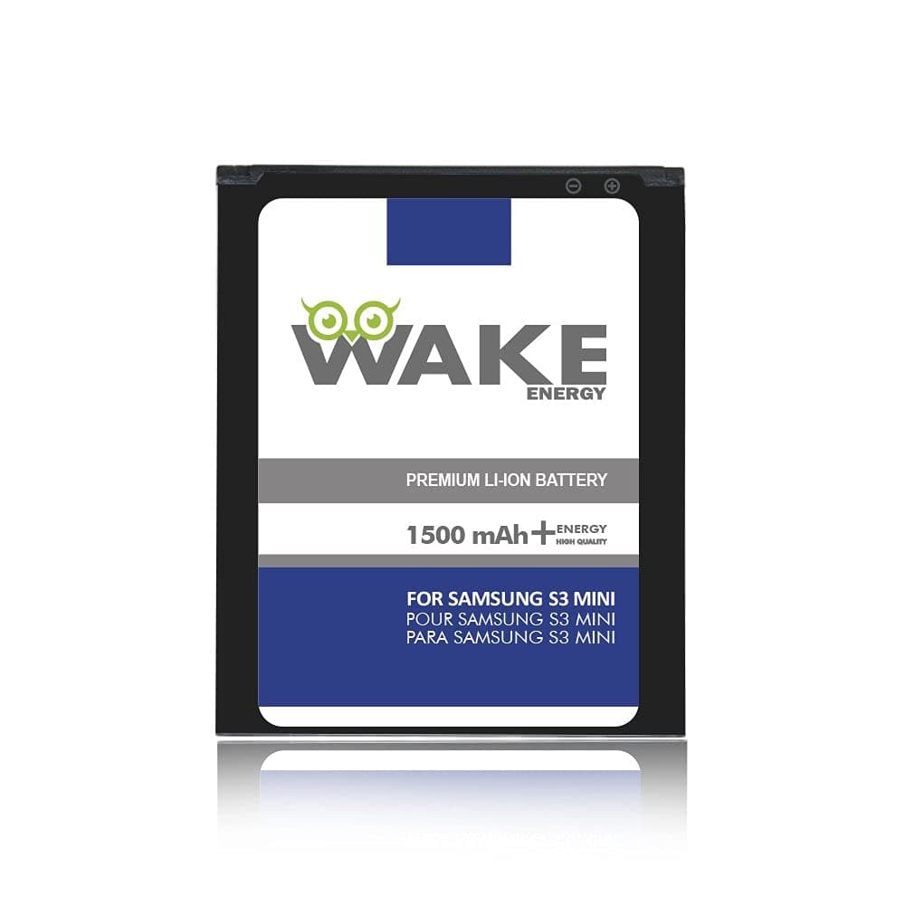 S3 Mini Battery, WAKE 1500 mAh Replacement Battery for Samsung Galaxy S3 Mini i8190 / GT-i8200 (EB-F1M7FLU) WAKE Brand