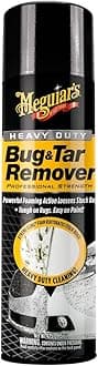 Meguiar's Heavy Duty Bug & Tar Remover, Quick Bug and Tar Remover Spray for Detailing, Pro Strength Clear Coat Safe Technology with Powerful Foaming Action to Loosen Stuck Bugs, 15 Oz