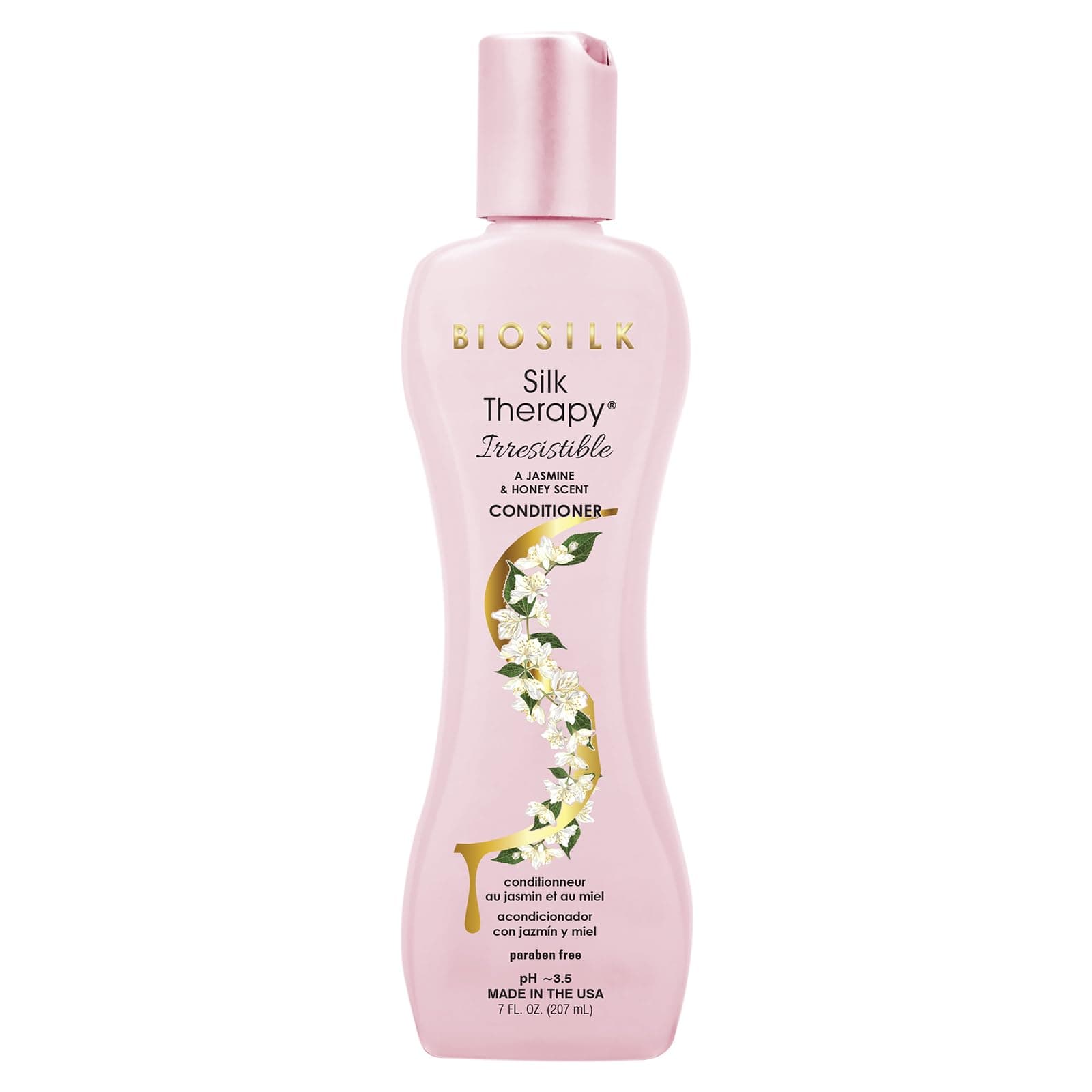 Irresistible Collection Silk Therapy Conditioner, Moisturizes & Conditions Hair, Jasmine & Honey Scent, Sulfate, Paraben, & Cruelty-Free, 7 Oz