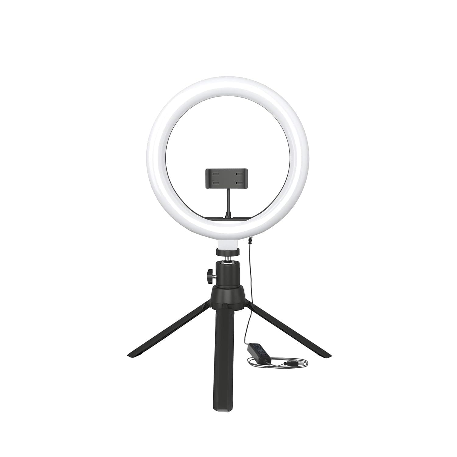 Amazon Basics 10-inch Ring Light with Tripod Stand | 3 Color Modes | 10 Brightness Settings | 360° Rotation | Suitable for Mobile Phones & Camera, YouTube, Photoshoot, Videography and More