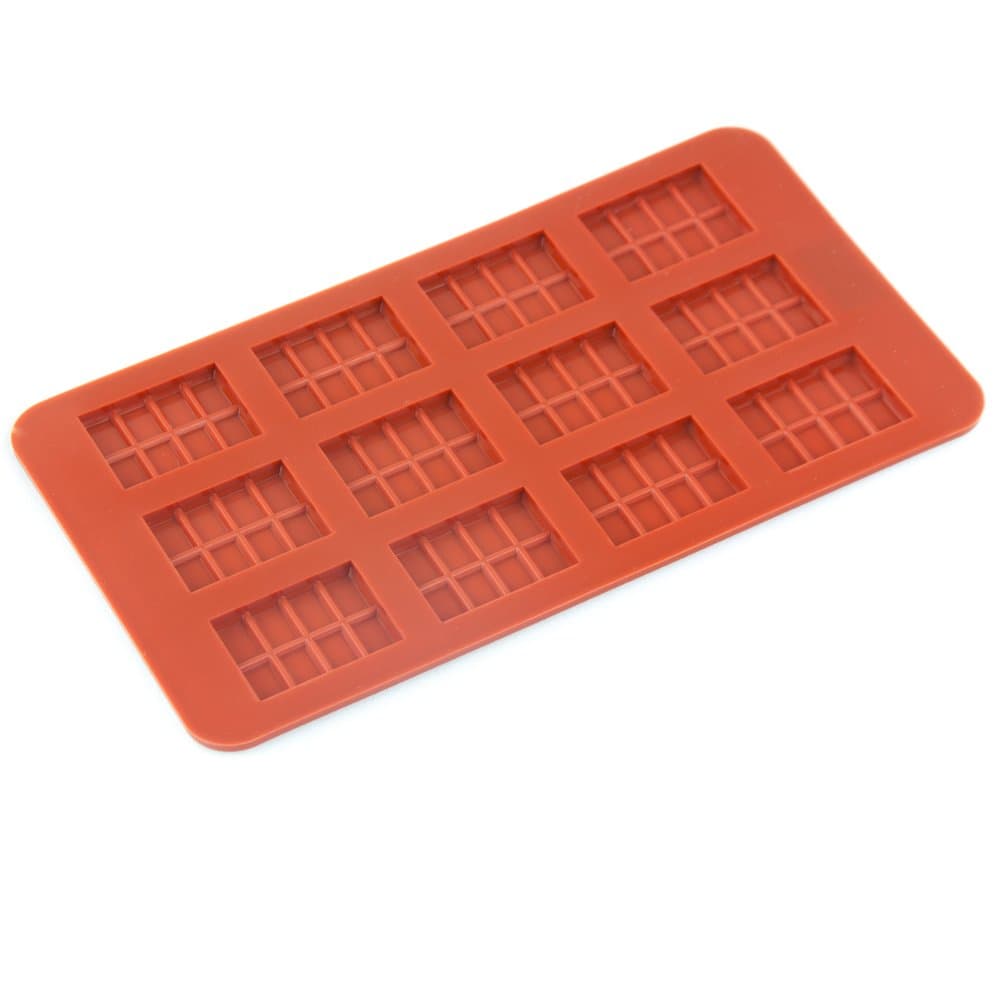 12 cell MINI TABLET Chocolate BAR Candy Cupcake Topper Silicone Bakeware Mould