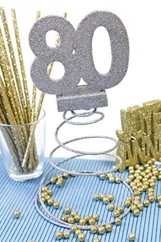 HOBI 80th Centerpiece Silver Glitter