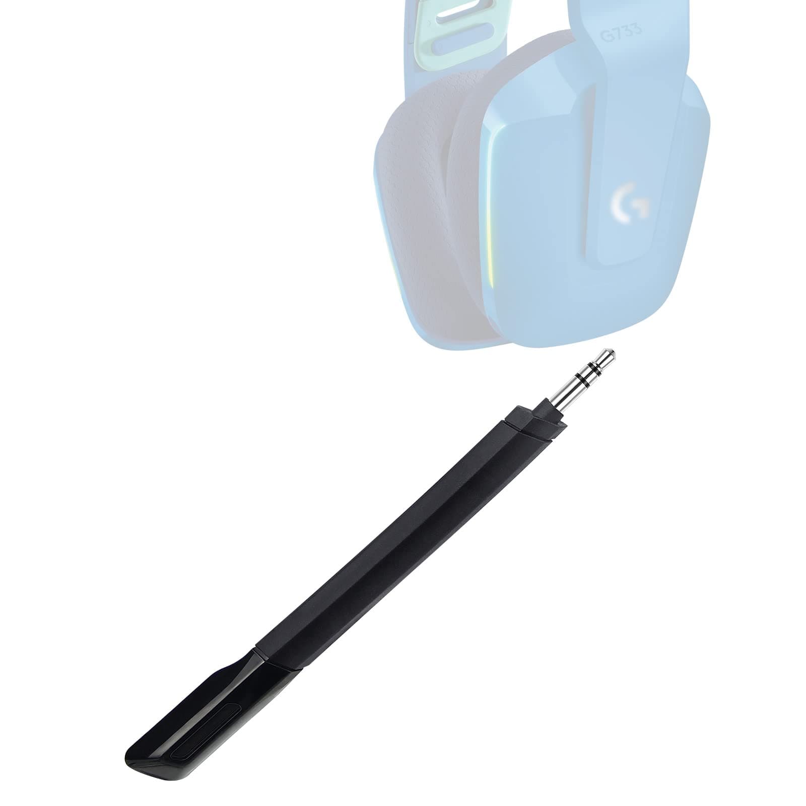 G733 Mic Replacement for Logitech G733 Lightspeed Wireless Gaming Headset, 3.5mm Detachable Noise Cancelling Microphone for PC, Xbox One, PS4, PS5
