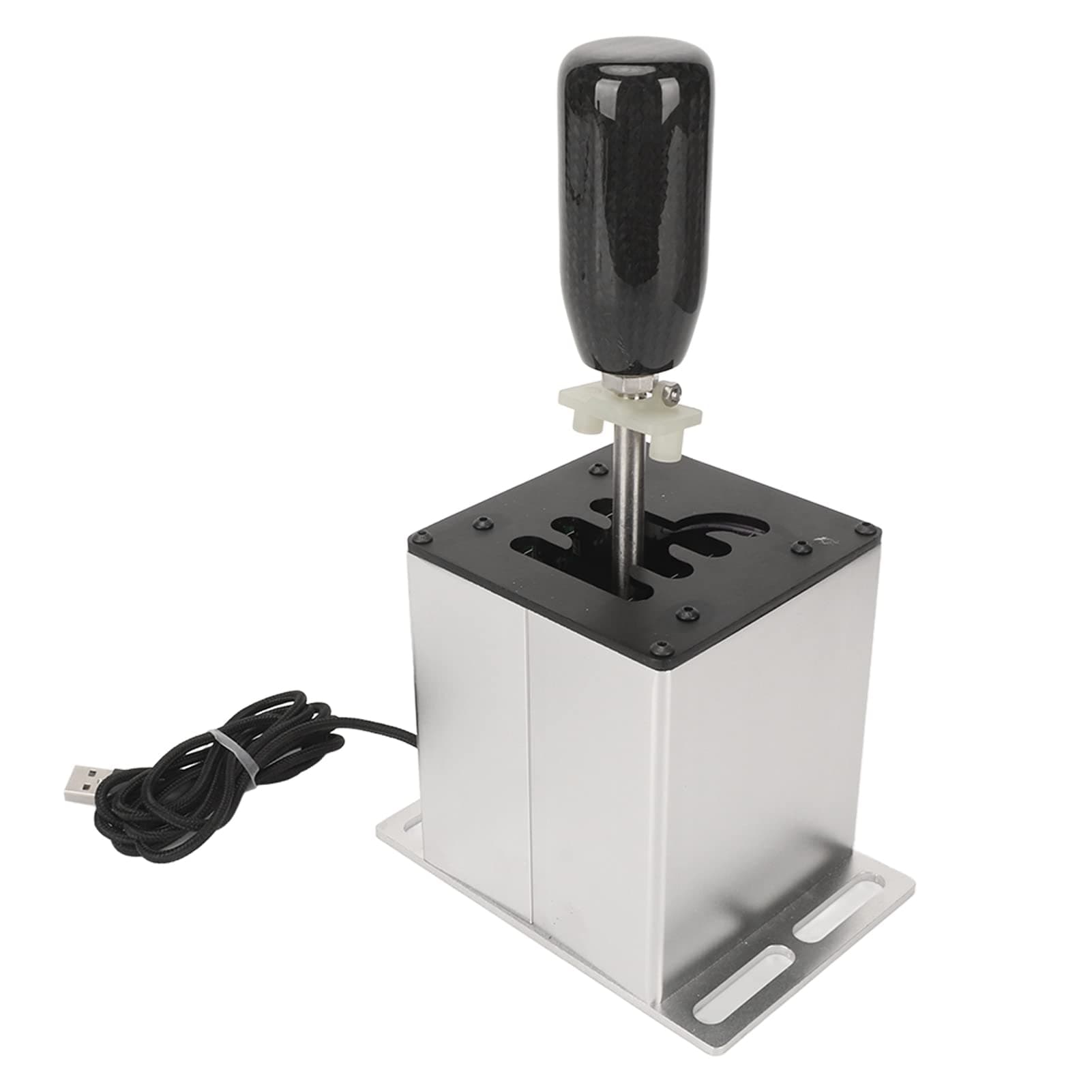 Dpofirs USB Simulator Shifter for ATS ETS EST LFS Dust WRC Sim Racing Games, H Gear Shifter for Logitech G29 G27 G25 G920 T300RS GT Steering Wheel PC Wins 6+R