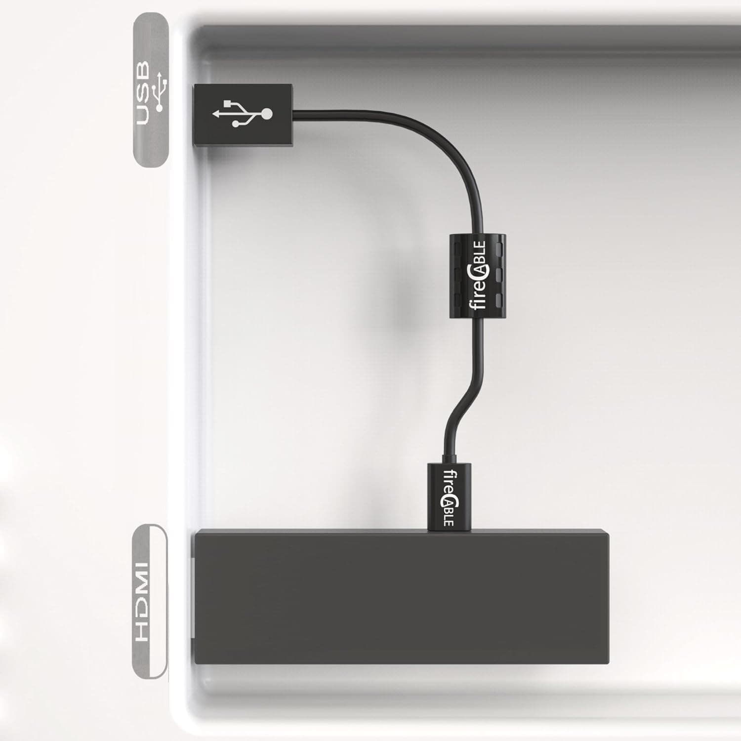 GuideLine Pro FireStick Micro USB Power Cord Cable for Fire Stick Accessories by fireCable