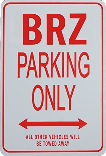 BRZ Parking Only - Initials Miniature Fun Parking Signs