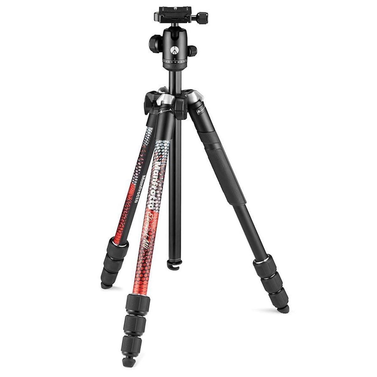 Element MII 4-Section Aluminum Tripod with Ball Head, Red