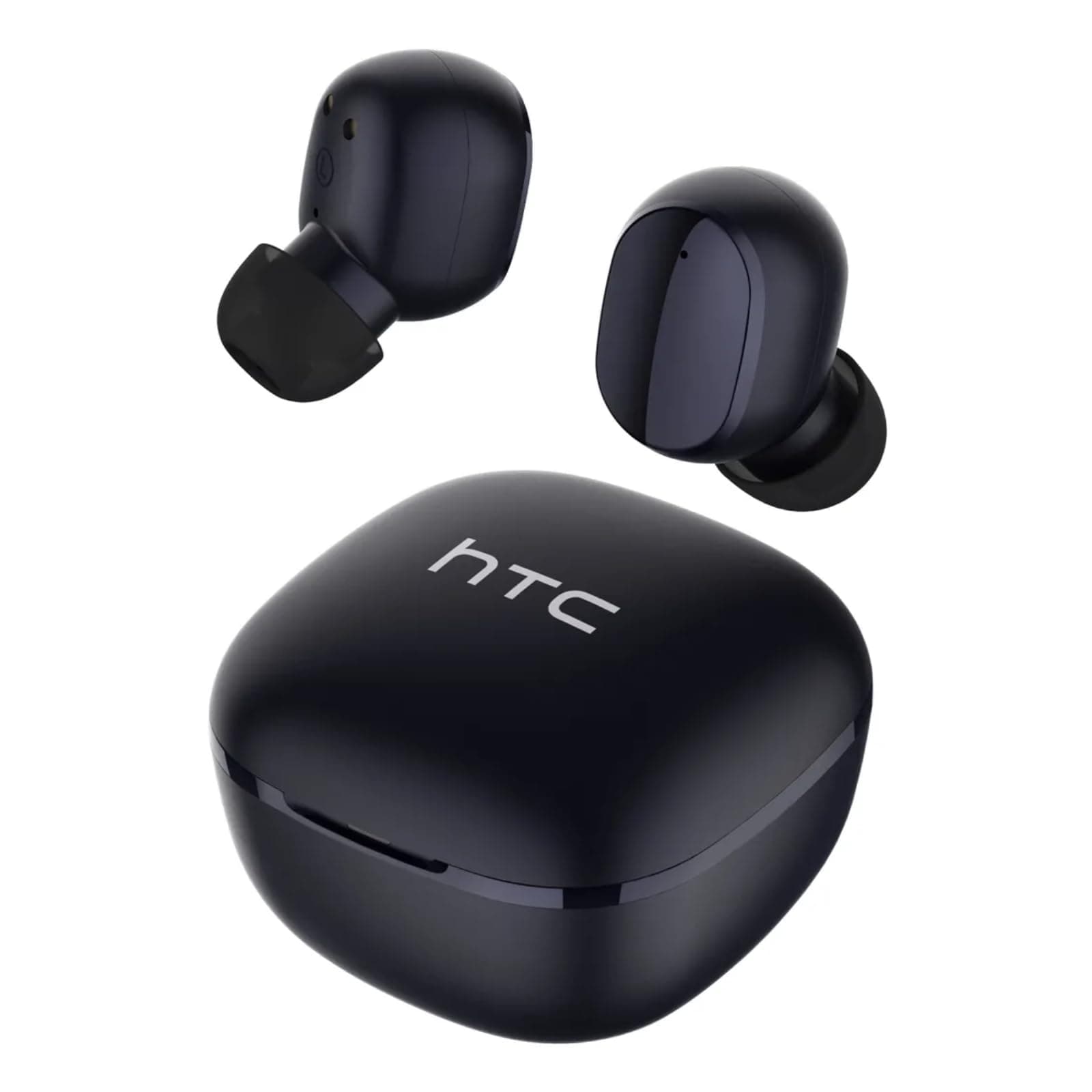True Wireless Earbuds 6 Bluetooth 5.3 in Ear Stereo Headphones Touch Control with Built-in Microphone, Wireless Noise Cancelling Earbuds 22H Playtime with Charging Case for Android and iOS- Black