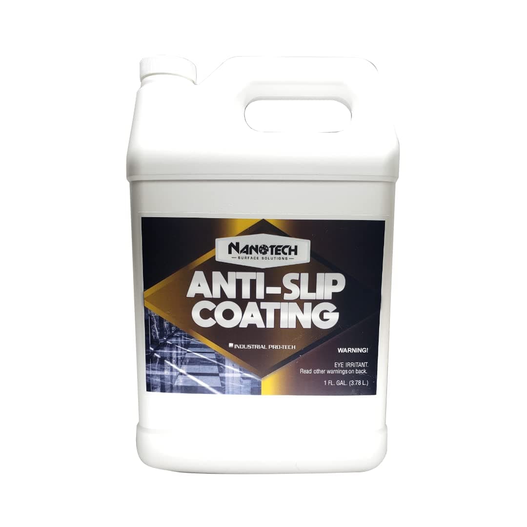 Nanotech Surface Solutions Anti-Slip Coating - Increases Friction Coefficient- Reduces Slip & Fall Accidents Due to Wet Floors - for Porcelain, Ceramic, Mosaic Tile, 1 Gallon (128 Oz.)