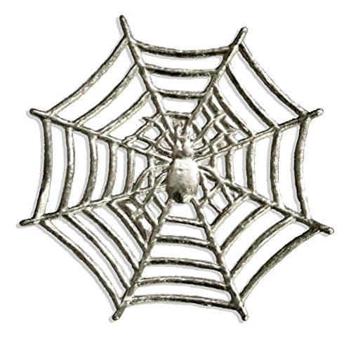 KunzeWalter Design 15-Piece Dresden Spiders on Cobweb, Silver
