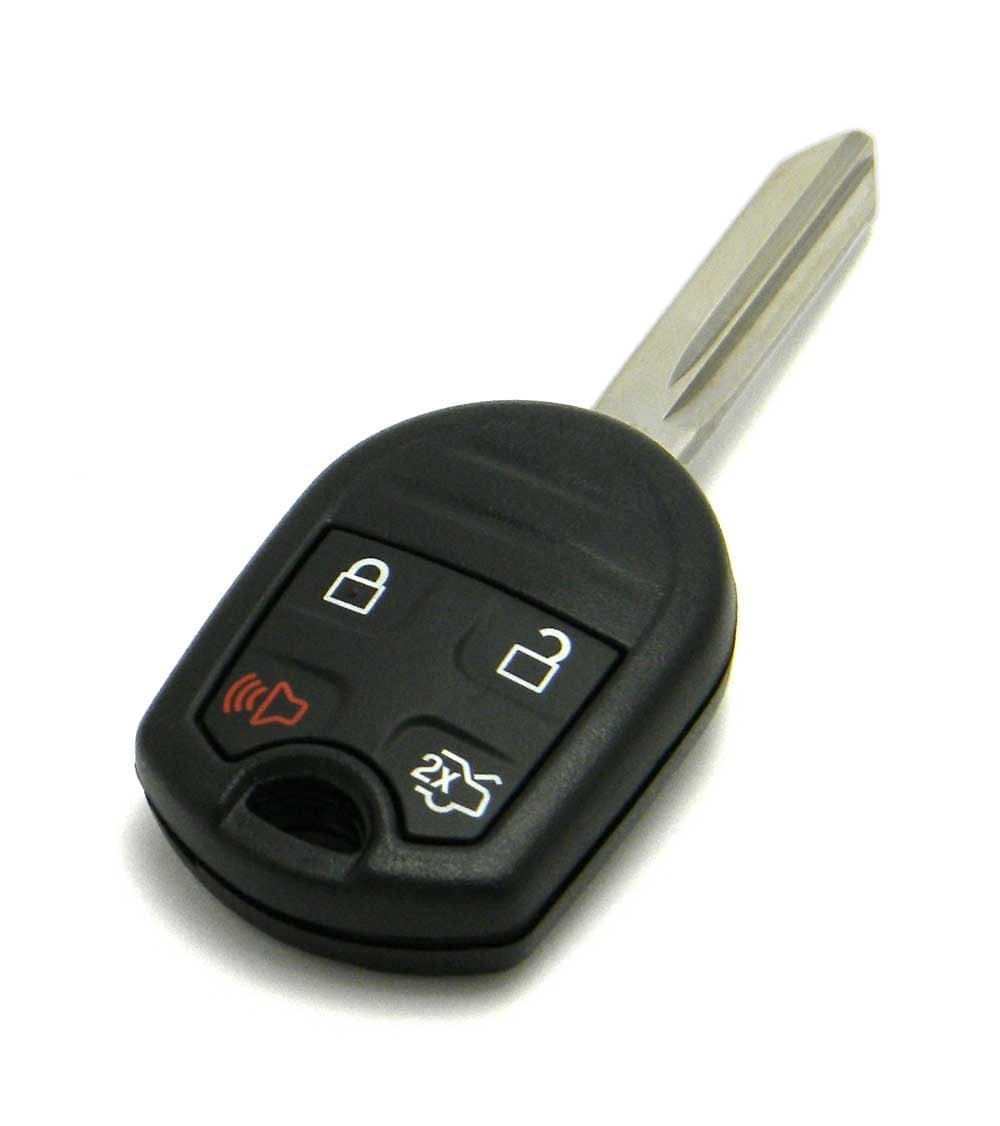 OEM Electronic 4-Button Remote Head Key Fob SA Blade Compatible with Ford (FCC ID: CWTWB1U793, P/N: 164-R8073, 164-R8096)