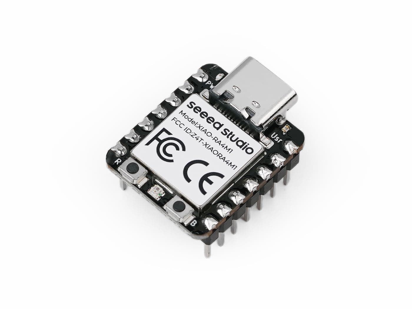 Seeed Studio XIAO RA4M1 Dev Board, Compatible with Arduino IDE, Based on Renesas RA4M1 (Chip Used in UNO R4 Minima), 5V Tolerant, CAN Bus, USB-C, Ultra-Compact (Pre-Soldered)