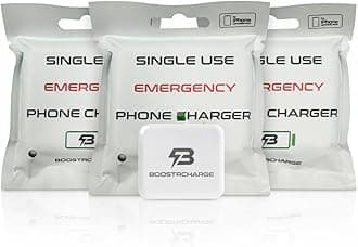 3-Pack Single-Use Emergency Phone Charger | Dead Phone? Just Plug in — No Cables Needed | Lightning | Pre-Charged | TSA-Approved