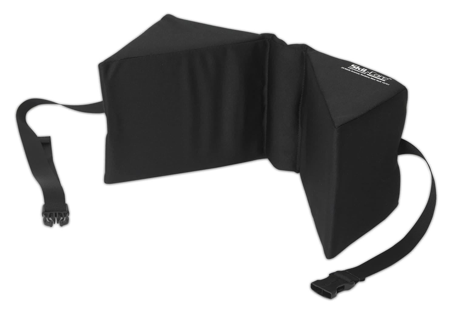 Skil-Care Triangular Head Positioner, Universal Fit, Foam Cushion, Launderable Polyester Cover, Prevents Neck Movement, Fits High-Back Wheelchairs, Geri-Chairs, and Recliners, 703121