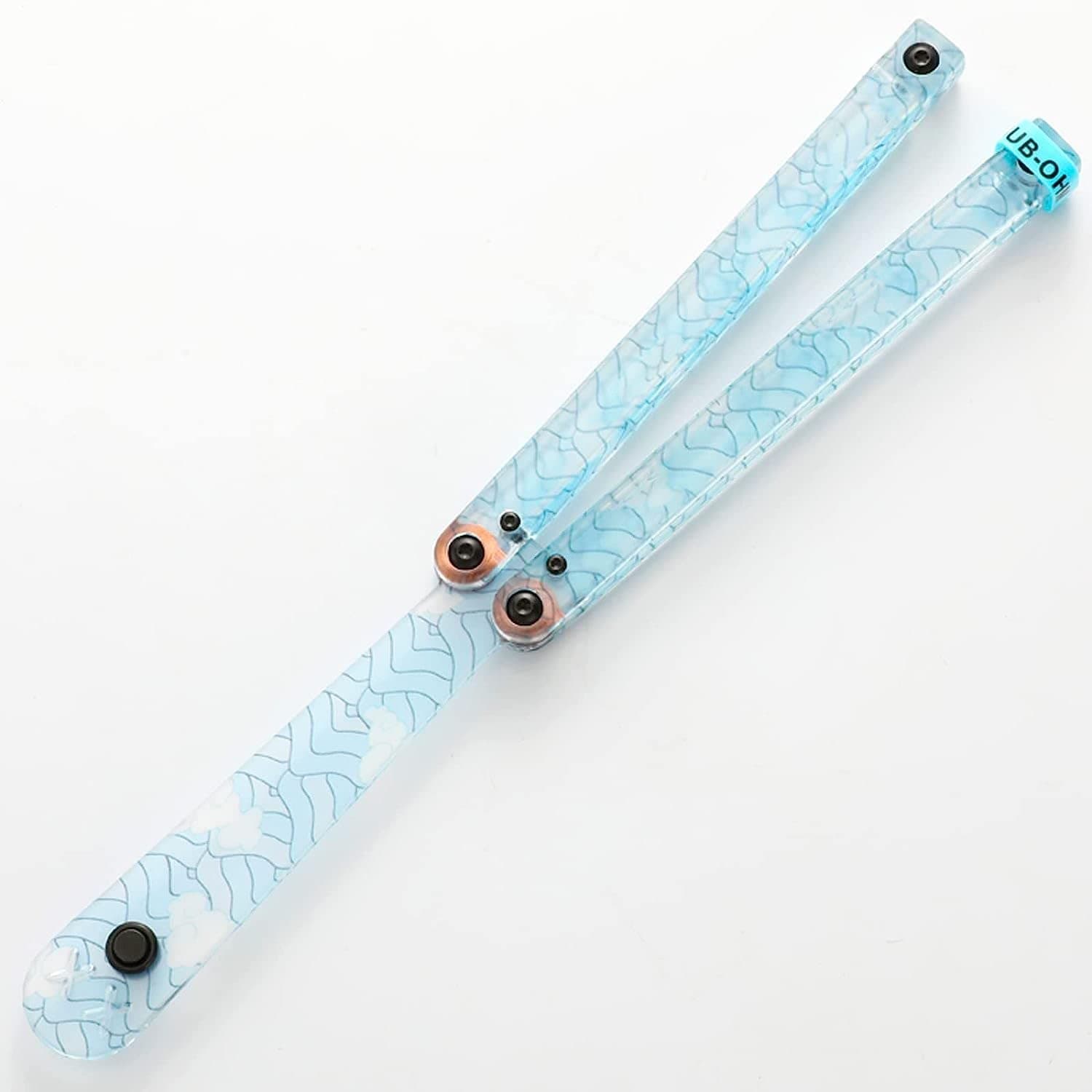 KEEDAS Integral Channel Plastic Handle, Ultra-Lightweight Durable Multitool, Best Balance and Inertia, Great for Beginners, Ideal for Christmas, Birthday, Anniversary (Sea waves-1)