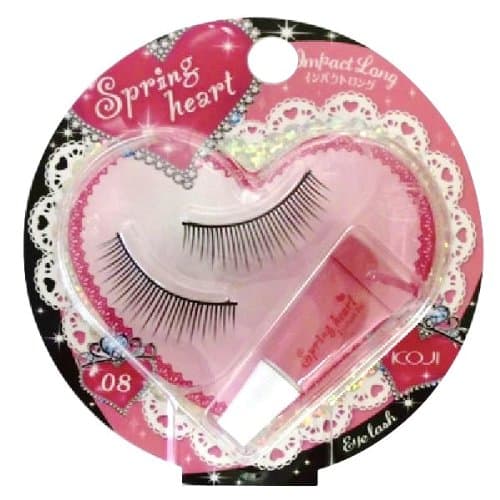 Koji Spring Heart False Eyelashes (No.8 Impact Long)