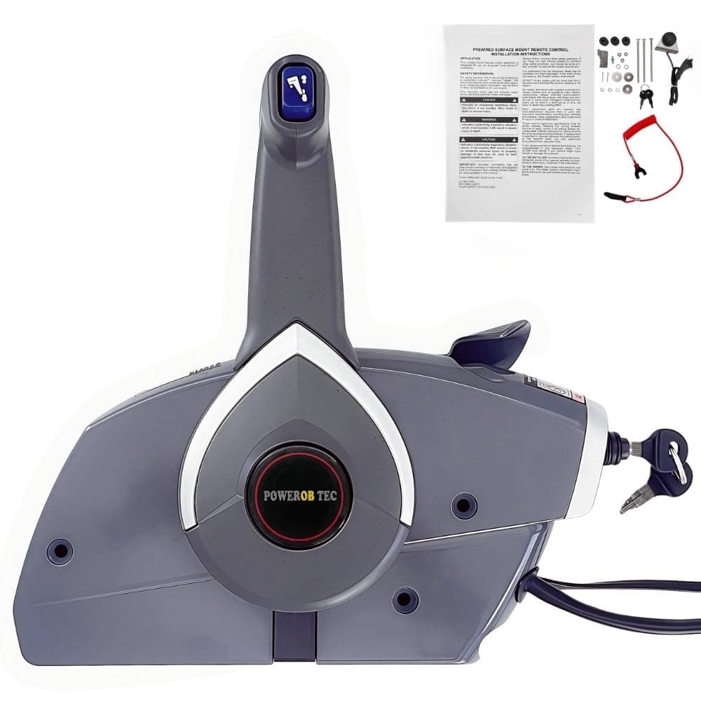 Marine remote control box 5006180 with key switch suitable for Evinrude Johnson OMC BPR outboard engine side mounted Push to open